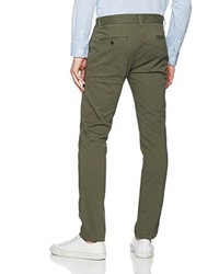 olivgrüne Chinohose von Hilfiger Denim