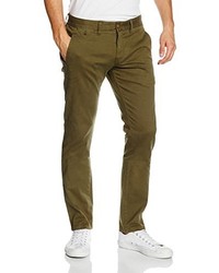 olivgrüne Chinohose von Hilfiger Denim