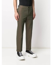 olivgrüne Chinohose von Alexander McQueen