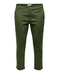 olivgrüne Chinohose von ONLY & SONS