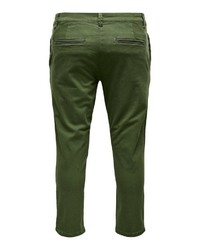 olivgrüne Chinohose von ONLY & SONS