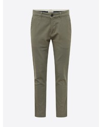 olivgrüne Chinohose von Selected Homme