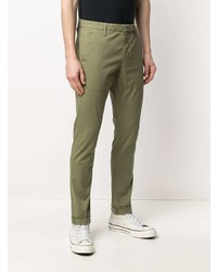 olivgrüne Chinohose von Dondup