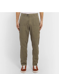 olivgrüne Chinohose von Brunello Cucinelli