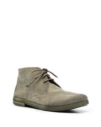 olivgrüne Chukka-Stiefel aus Wildleder von Marsèll