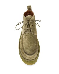 olivgrüne Chukka-Stiefel aus Wildleder von Marsèll