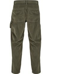 olivgrüne Cord Chinohose von Urban Classics