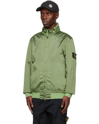 olivgrüne Daunenjacke von Stone Island