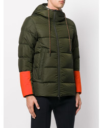 olivgrüne Daunenjacke von Moncler