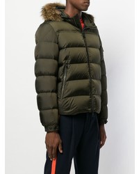 olivgrüne Daunenjacke von Moncler