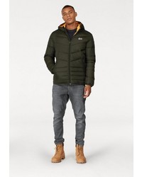 olivgrüne Daunenjacke von Jack & Jones