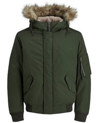 olivgrüne Daunenjacke von Jack & Jones