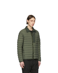 olivgrüne Daunenjacke von Stone Island