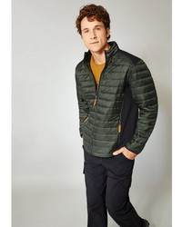 olivgrüne Daunenjacke von MEN PLUS BY HAPPY SIZE