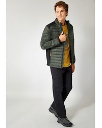 olivgrüne Daunenjacke von MEN PLUS BY HAPPY SIZE