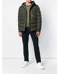 olivgrüne Daunenjacke von Moncler