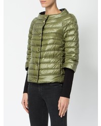 olivgrüne Daunenjacke von Herno