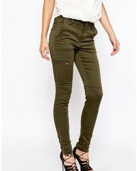 olivgrüne enge Jeans von Vero Moda