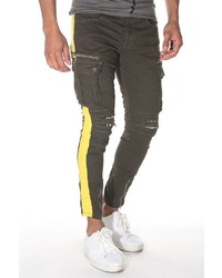 olivgrüne enge Jeans von Bright Jeans