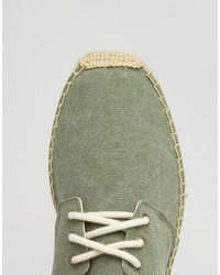 olivgrüne Espadrilles von Soludos