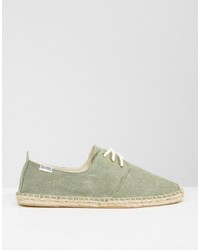 olivgrüne Espadrilles von Soludos