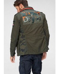 olivgrüne Feldjacke von Superdry