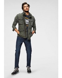 olivgrüne Feldjacke von Superdry