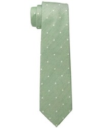 olivgrüne gepunktete Krawatte