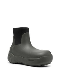 olivgrüne Gummi Chelsea Boots von Ambush