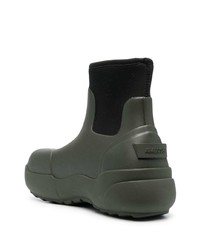 olivgrüne Gummi Chelsea Boots von Ambush