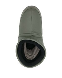 olivgrüne Gummi Chelsea Boots von Moon Boot