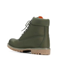 olivgrüne Gummi Freizeitstiefel von Timberland