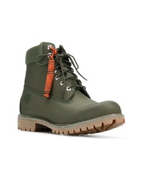 olivgrüne Gummi Freizeitstiefel von Timberland