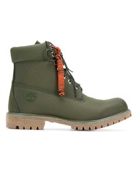 olivgrüne Gummi Freizeitstiefel von Timberland