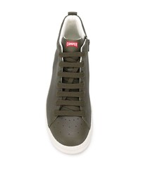 olivgrüne hohe Sneakers aus Leder von Camper