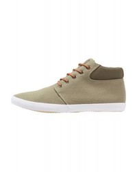 olivgrüne hohe Sneakers aus Segeltuch von YOURTURN