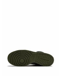 olivgrüne hohe Sneakers aus Wildleder von Nike