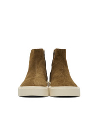 olivgrüne hohe Sneakers aus Wildleder von Fear Of God