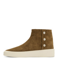 olivgrüne hohe Sneakers aus Wildleder von Fear Of God