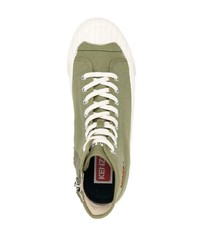 olivgrüne hohe Sneakers von Kenzo