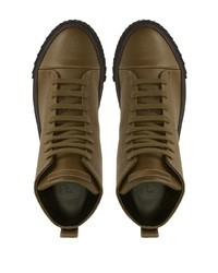 olivgrüne hohe Sneakers von Giuseppe Zanotti