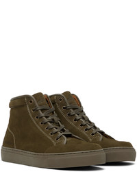 olivgrüne hohe Sneakers von Belstaff