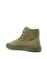 olivgrüne hohe Sneakers von Acne Studios