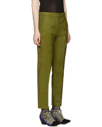 olivgrüne Hose von Haider Ackermann