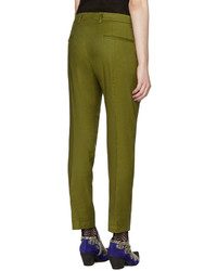 olivgrüne Hose von Haider Ackermann