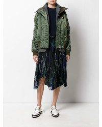 olivgrüne Jacke von Sacai