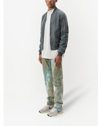 olivgrüne Mit Batikmuster Jeans von John Elliott