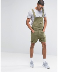 olivgrüne Jeansshorts von Asos