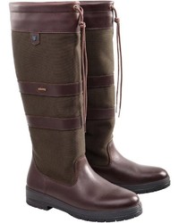 olivgrüne kniehohe Stiefel von Dubarry