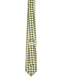 olivgrüne Krawatte mit Karomuster von CONNOR MCKNIGHT